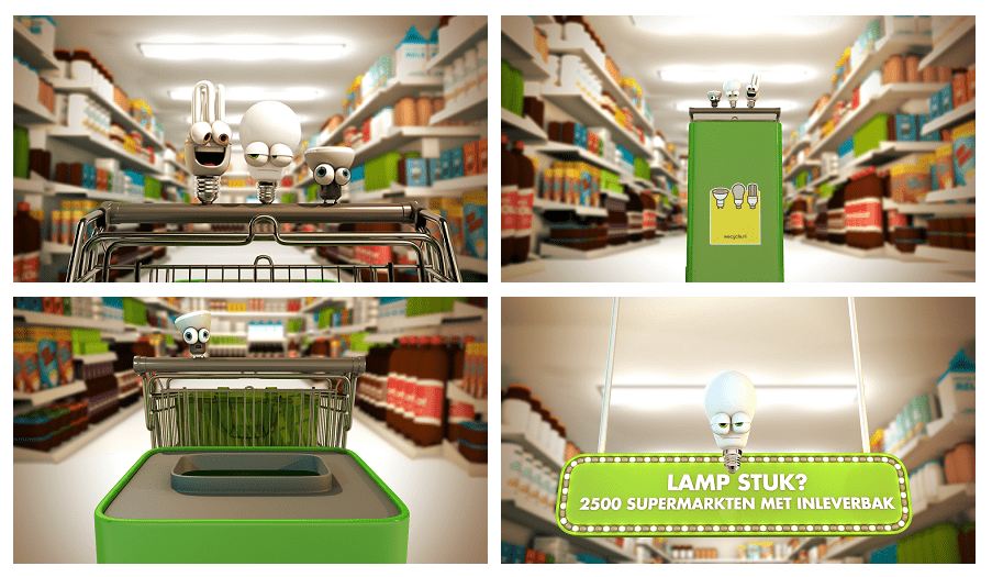 Wecycle campagne lampen inleveren supermarkt Wecycle campagne lampen inleveren supermarkt